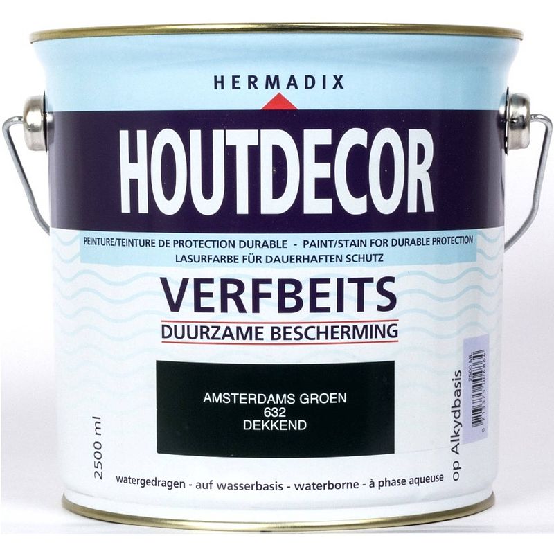 Foto van Hermadix - houtdecor 632 amsterdam groen 2500 ml