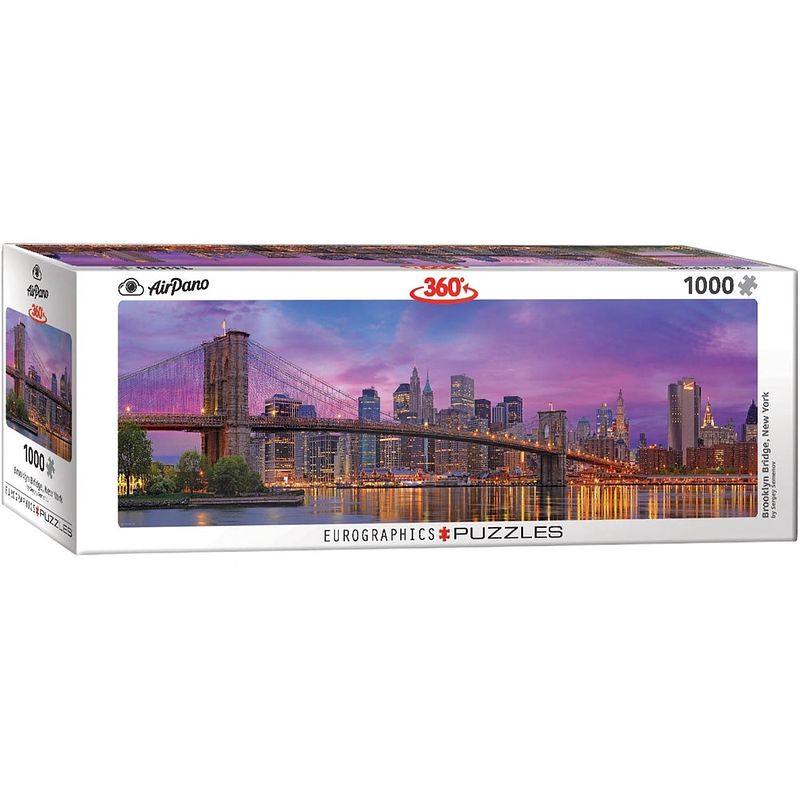 Foto van Eurographics puzzel brooklyn bridge new york panorama - 1000 stukjes