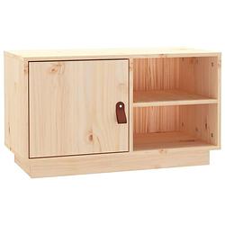 Foto van The living store televisiemeubel - houten - 70 x 34 x 40 cm - massief grenenhout