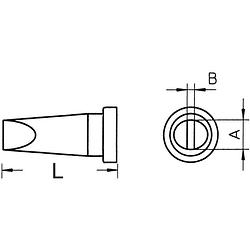 Foto van Weller lt-h soldeerpunt beitelvorm, recht grootte soldeerpunt 0.8 mm inhoud: 1 stuk(s)