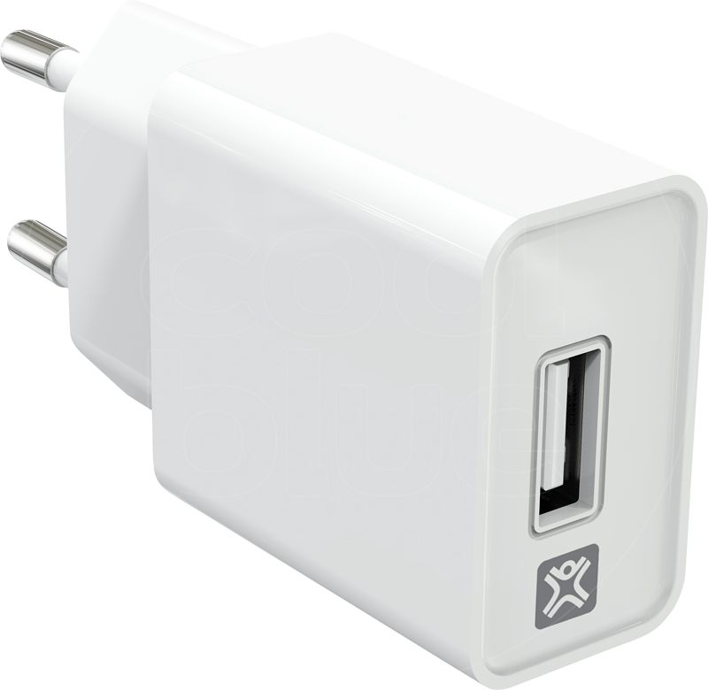 Foto van Xtrememac oplader met usb a poort 12w wit