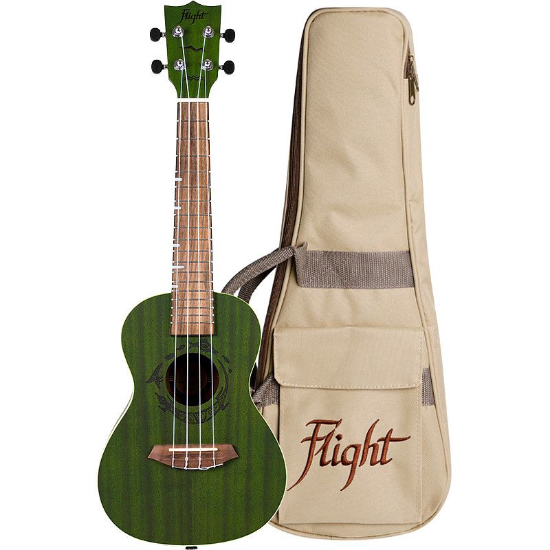 Foto van Flight gemstone series duc380 jade concert ukelele met gigbag