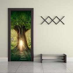 Foto van Walplus deur decoratie sticker - fantasie boom