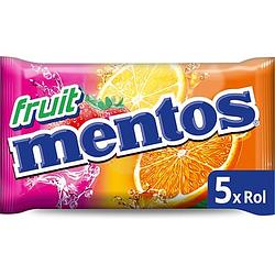 Foto van Mentos fruit rollen snoep pak 5 rollen bij jumbo