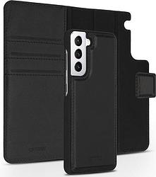 Foto van Accezz premium leather 2 in 1 wallet bookcase samsung galaxy s21 telefoonhoesje zwart