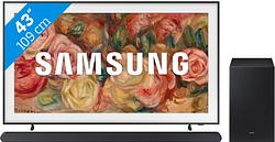 Foto van Samsung the frame 43ls03d (2024) + soundbar