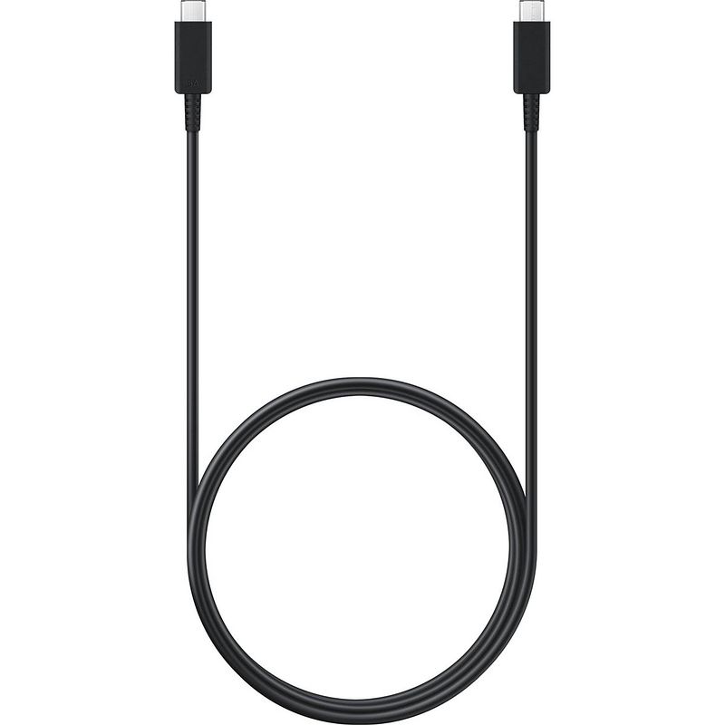 Foto van Samsung cable (25w) usb-c to usb-c (1m) - black (bulk packaging)