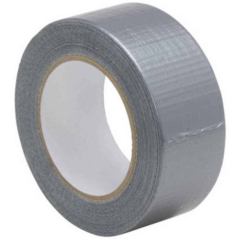 Foto van Swg 9857015075 textieltape zilver (l x b) 50 m x 50 mm 1 stuk(s)