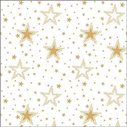 Foto van Ambiente servetten 20 stuks night sky gold/white