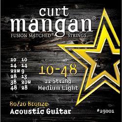 Foto van Curt mangan phosphor bronze 10-48 12-string med-light snarenset voor 12-snarige akoestische gitaar