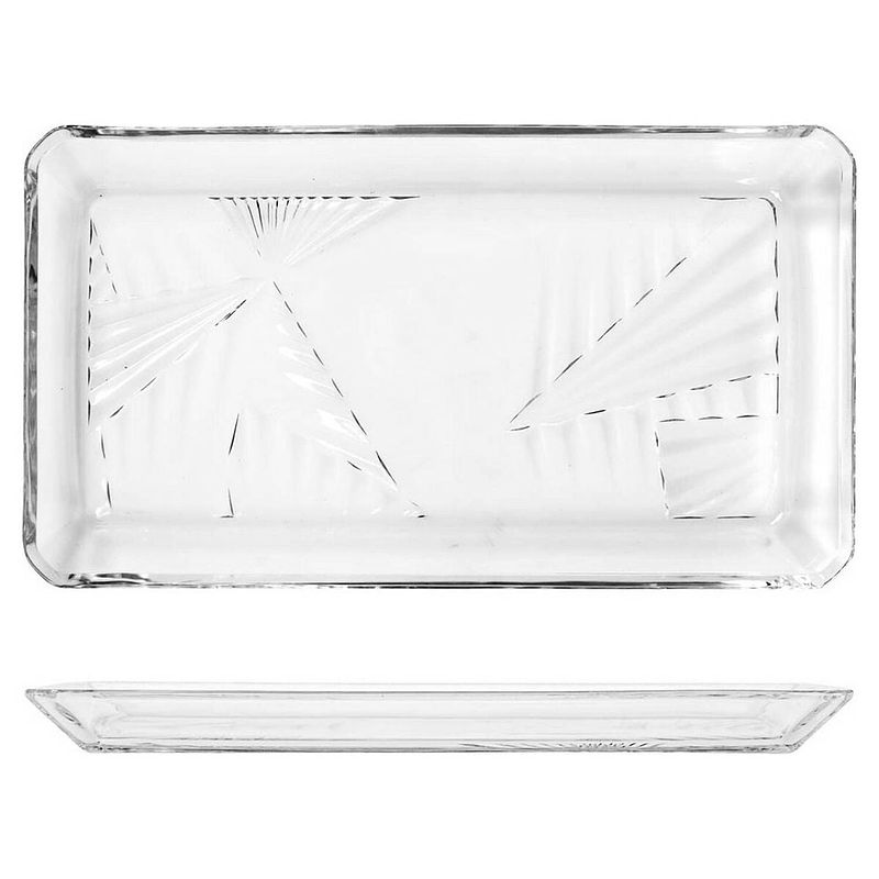 Foto van Dienblad madlen kristal transparant (12 x 1,8 x 21,8 cm) (2 pcs)