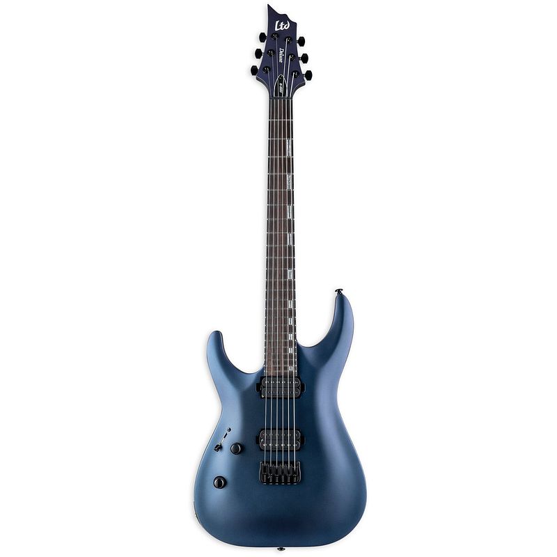 Foto van Esp ltd deluxe h-1001 lh violet andromeda satin linkshandige elektrische gitaar