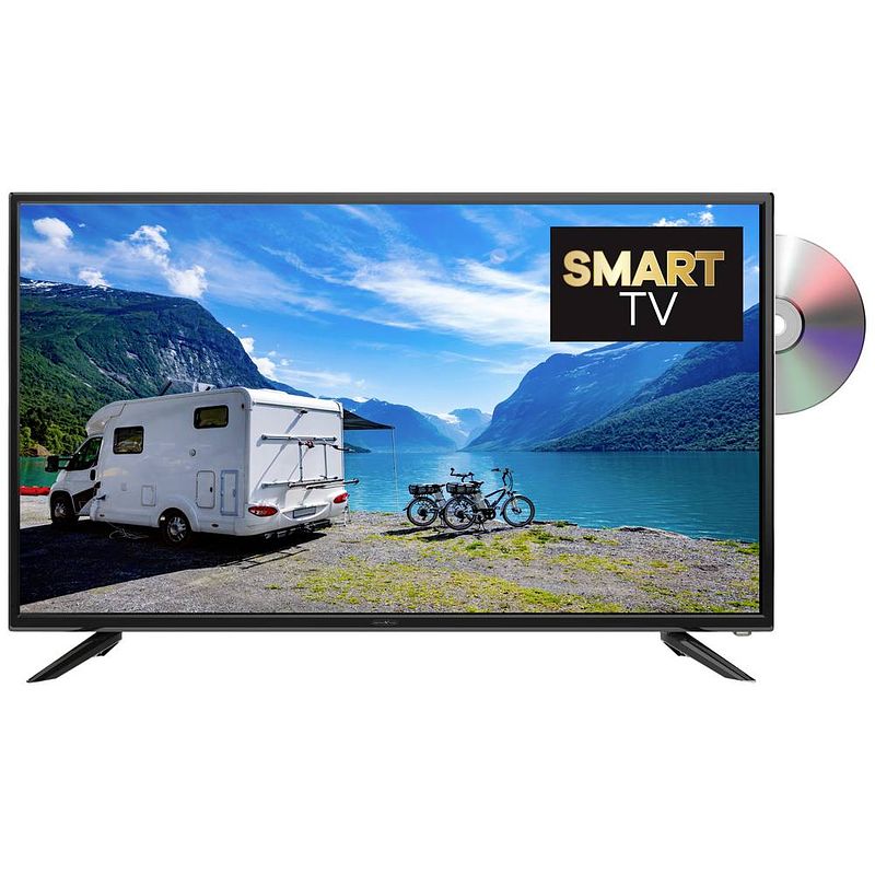 Foto van Reflexion led-tv 80 cm 32 inch energielabel f (a - g) dvb-c, dvb-s2, dvb-t2, dvb-t2 hd, dvd-speler, full hd, pvr ready, smart tv, wifi, ci+* zwart