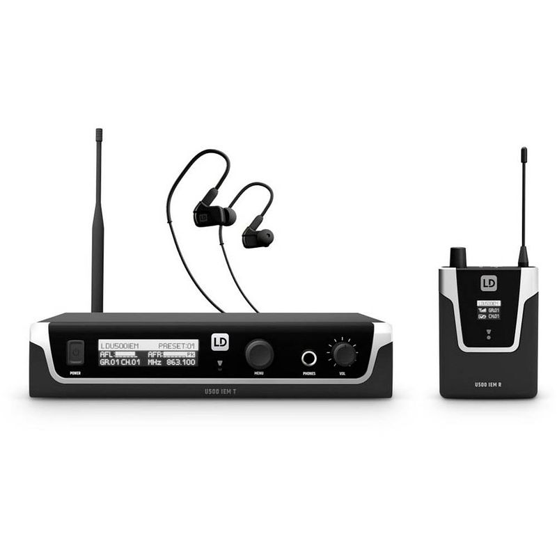 Foto van Ld systems u508 iem hp in-ear-monitoring set