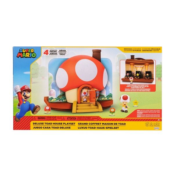 Foto van Super mario toad huis deluxe voor figuren van 6,5cm