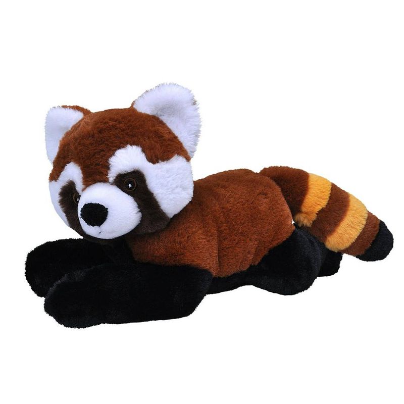 Foto van Wild republic knuffel panda ecokins mini junior 20 cm pluche rood