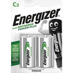 Foto van Energizer herlaadbare batterijen power plus c, blister van 2 stuks 6 stuks