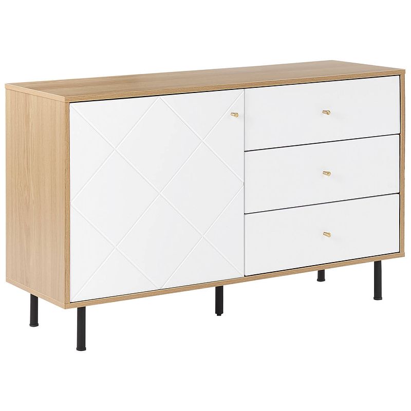 Foto van Beliani palmer - sideboard-wit-mdf