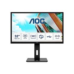 Foto van Aoc q32p2 led-monitor energielabel f (a - g) 80 cm (31.5 inch) 2560 x 1440 pixel 16:9 4 ms hdmi, displayport, usb 3.2 gen 1, hoofdtelefoonaansluiting ips led