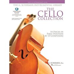 Foto van G. schirmer the cello collection - easy to intermediate level boek met audio-online voor cello en piano