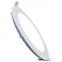 Foto van Led downlight slim pro - aigi - inbouw rond 12w - helder/koud wit 6000k - mat wit - ø170mm