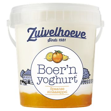 Foto van Zuivelhoeve boer'sn yoghurt® spaanse sinaasappel 750g bij jumbo
