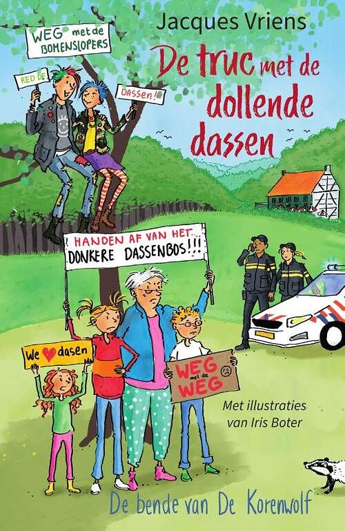 Foto van De truc met de dollende dassen - jacques vriens - hardcover (9789000382965)