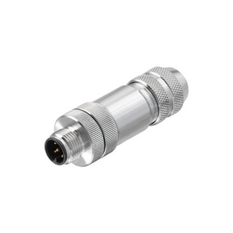 Foto van Weidmüller 1258930000 sensor/actuator connector, niet geassembleerd m12 aantal polen: 8 bus, recht 1 stuk(s)