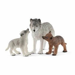 Foto van Set van wilde dieren schleich wolvin plastic