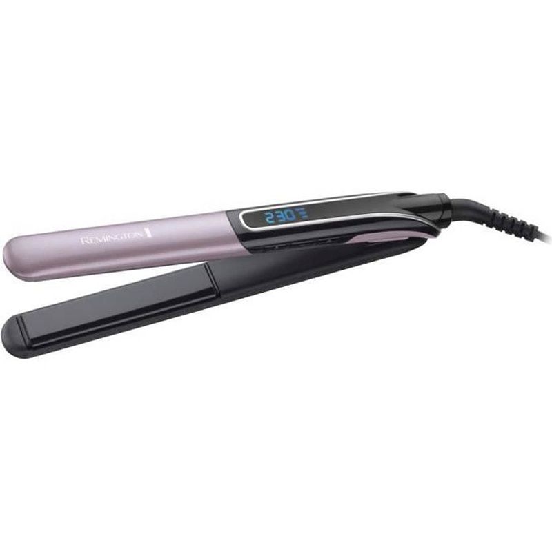 Foto van Remington s6700 sleek & curl expert 2in1 stijltang, krultang, zwarte titanium keramische coating