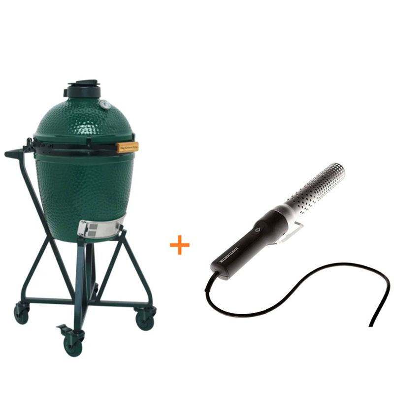 Foto van Big green egg medium met integgrated nest & handler