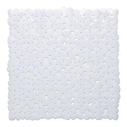 Foto van Witte anti-slip douche mat 53 x 53 cm vierkant - badmatjes