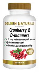 Foto van Golden naturals cranberry & d-mannose tabletten