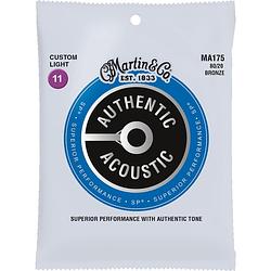 Foto van Martin strings ma175 authentic acoustic sp 80/20 bronze
