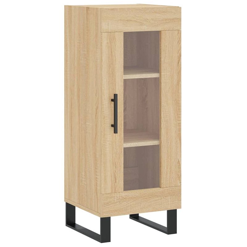 Foto van Vidaxl dressoir 34,5x34x90 cm bewerkt hout sonoma eiken