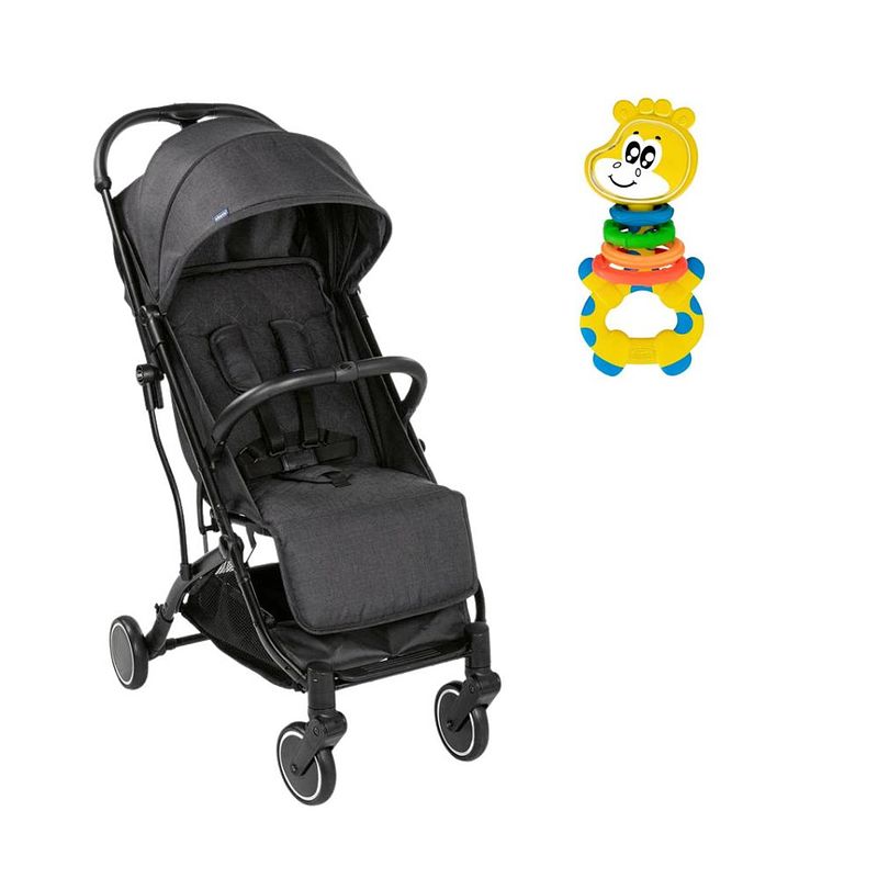 Foto van Chicco bundel - buggy trolley me - stone & rammelaar - multi-activiteitsratel - gilby de giraffe