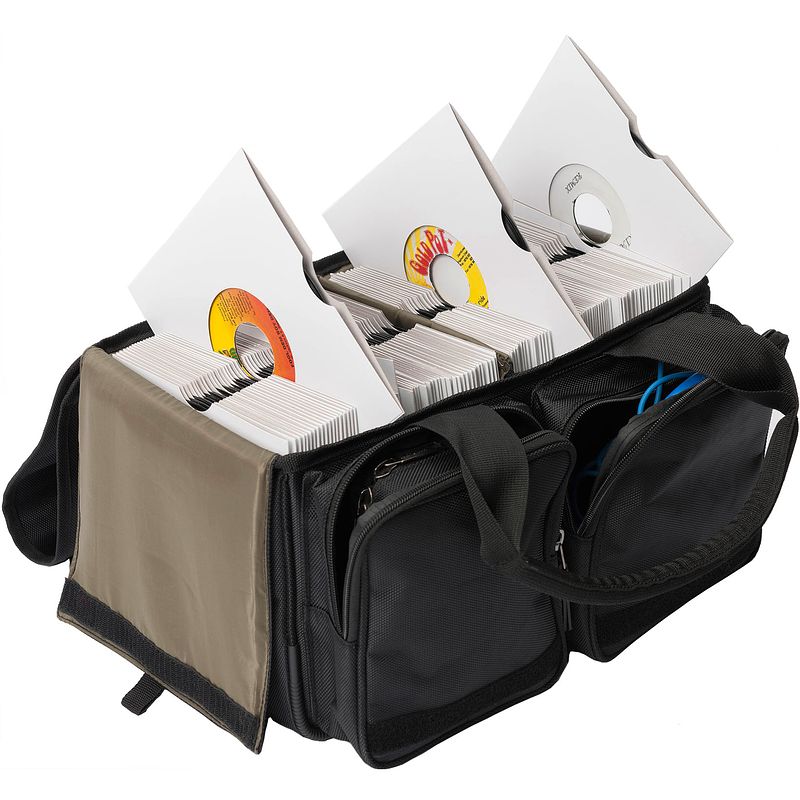 Foto van Magma 45 record-bag 150 platenkoffer zwart voor 7 inch vinyl