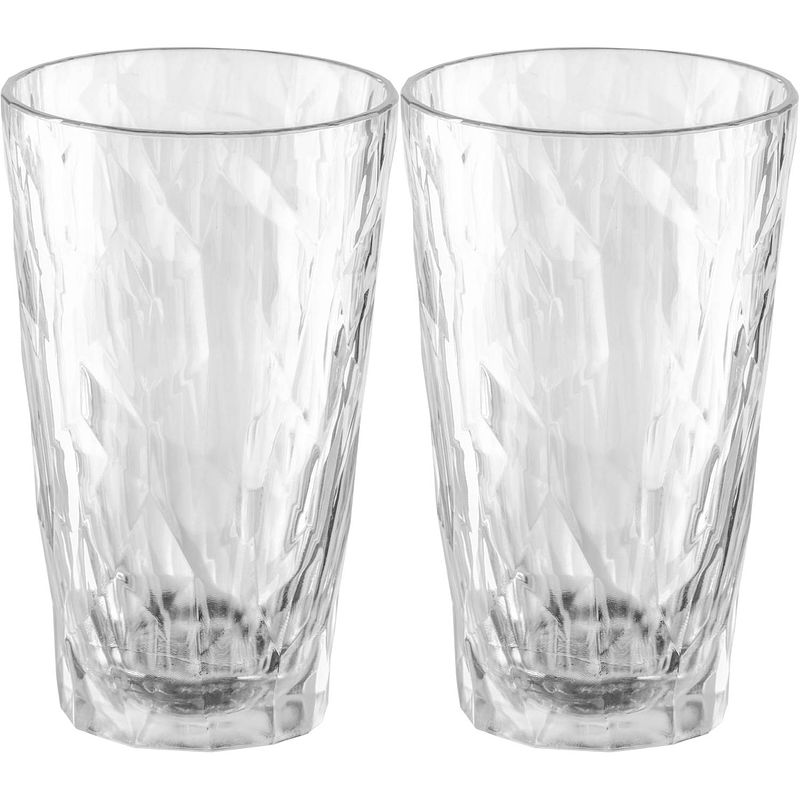 Foto van Koziol waterglazen / cocktailglazen - onbreekbaar - superglas - 300 ml - 2 stuks