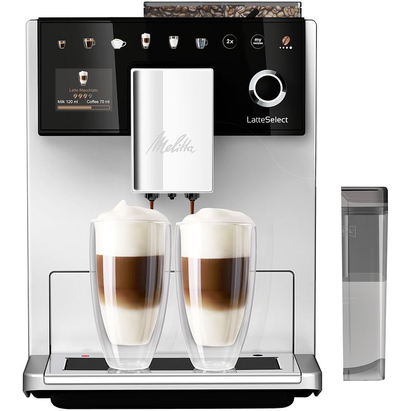 Foto van Melitta latte select f630-211 espresso apparaat zilver