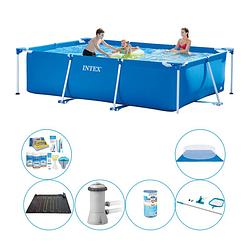 Foto van Intex frame pool rechthoekig 300x200x75 cm - 7-delig - zwembad pakket