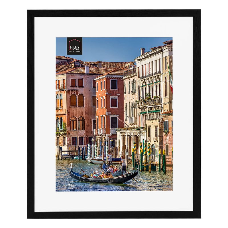 Foto van Haes deco - houten fotolijst venezia zwart 30x40 of 40x50 -sp12950