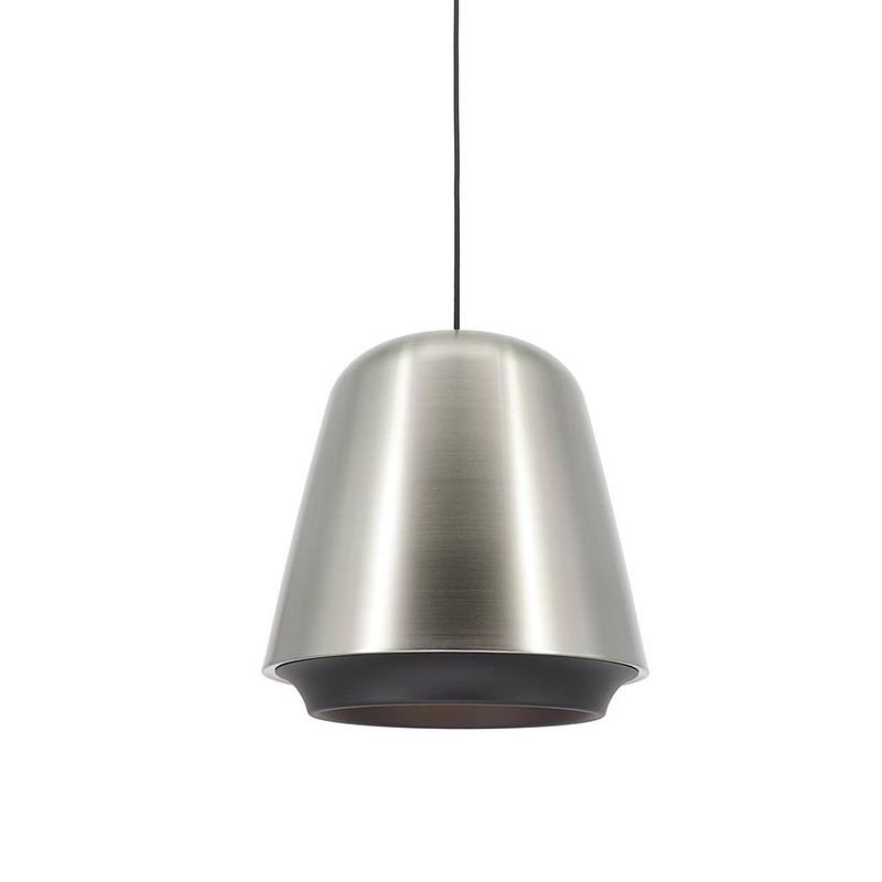 Foto van Lamponline hanglamp santiago ø 35 cm mat chroom-zwart