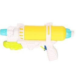 Foto van 1x waterpistolen/waterpistool geel/wit van 34 cm kinderspeelgoed - waterpistolen