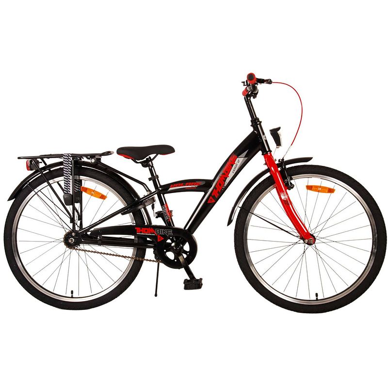 Foto van Volare thombike kinderfiets - jongens - 24 inch - zwart rood