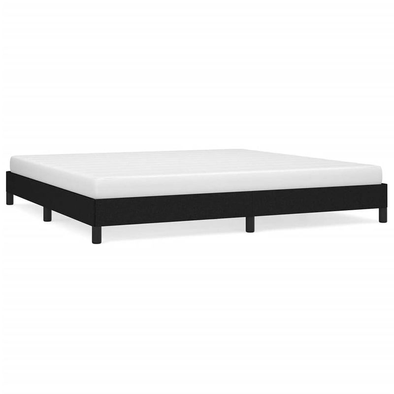 Foto van The living store bedframe luxe - bedframe - 203 x 203 x 25 cm - zwart