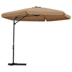 Foto van The living store parasol 300x250 cm - uv-beschermend polyester - stabiele constructie - taupe