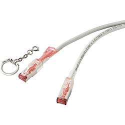 Foto van Renkforce rf-4533112 rj45 netwerkkabel, patchkabel cat 6a s/ftp 3.00 m grijs afsluitbaar 1 stuk(s)