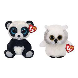Foto van Ty - knuffel - beanie boo's - bamboo panda & austin owl