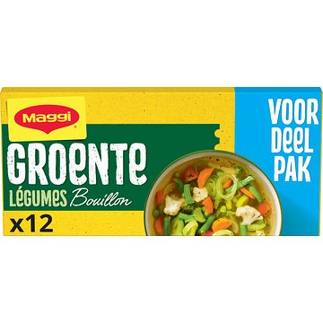 Foto van Maggi groente bouillon tabletten voordeelpak 12 stuks 122, 4g bij jumbo