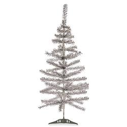 Foto van Kleine zilveren kerstboom van 90 cm - kunstkerstboom